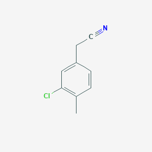 molecular formula C9H8ClN B13504681 2-(3-Chloro-4-methylphenyl)acetonitrile 