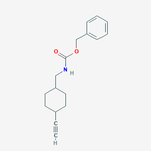 molecular formula C17H21NO2 B13504686 Benzyl (((1r,4r)-4-ethynylcyclohexyl)methyl)carbamate 