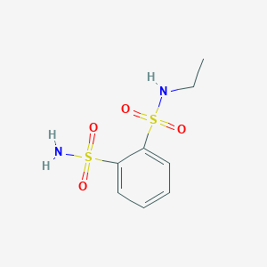 molecular formula C8H12N2O4S2 B13504708 N-Ethylbenzene-1,2-disulfonamide 