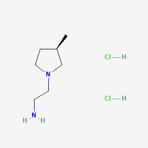 molecular formula C7H18Cl2N2 B13504735 (R)-2-(3-Methylpyrrolidin-1-yl)ethanamine dihydrochloride 