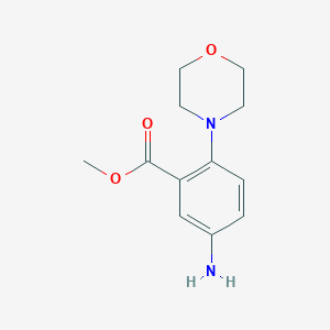 molecular formula C12H16N2O3 B1350474 Methyl 5-amino-2-morpholinobenzoate CAS No. 83909-35-7