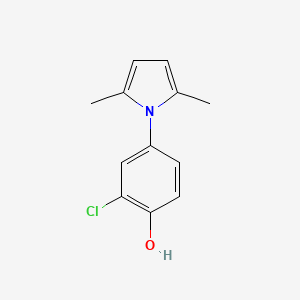 molecular formula C12H12ClNO B1350475 2-chloro-4-(2,5-dimethyl-1H-pyrrol-1-yl)benzenol CAS No. 647841-63-2