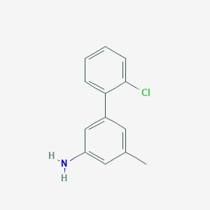 molecular formula C13H12ClN B13504768 3-(2-Chlorophenyl)-5-methylaniline 