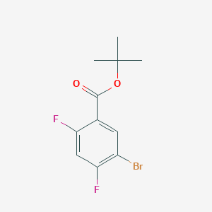 molecular formula C11H11BrF2O2 B13504803 tert-Butyl 5-bromo-2,4-difluorobenzoate CAS No. 2566431-70-5