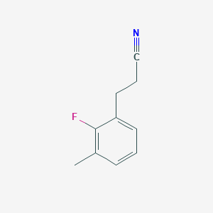 molecular formula C10H10FN B13504831 2-Fluoro-3-methylphenylpropanenitrile 