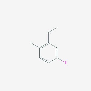 molecular formula C9H11I B13504841 2-Ethyl-4-iodo-1-methylbenzene 