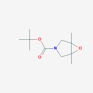 molecular formula C11H19NO3 B13504882 Tert-butyl 1,5-dimethyl-6-oxa-3-azabicyclo[3.1.0]hexane-3-carboxylate 