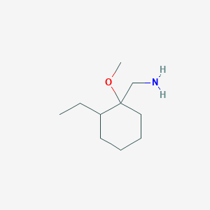 molecular formula C10H21NO B13504951 (2-Ethyl-1-methoxycyclohexyl)methanamine 