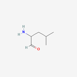 molecular formula C6H13NO B13504984 2-Amino-4-methylpentanal CAS No. 97530-13-7