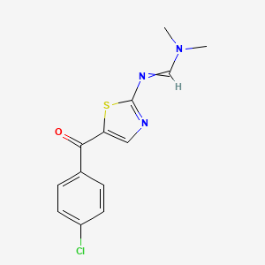 N'-[5-(4-Chlorobenzoyl)-1,3-thiazol-2-yl]-N,N-dimethylmethanimidamide