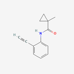 molecular formula C13H13NO B13505063 N-(2-ethynylphenyl)-1-methylcyclopropane-1-carboxamide 