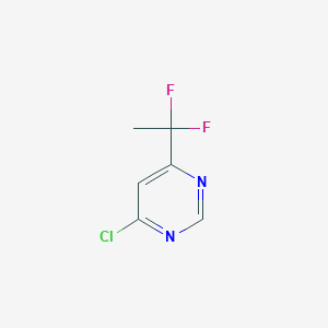 molecular formula C6H5ClF2N2 B13505065 4-Chloro-6-(1,1-difluoroethyl)pyrimidine 