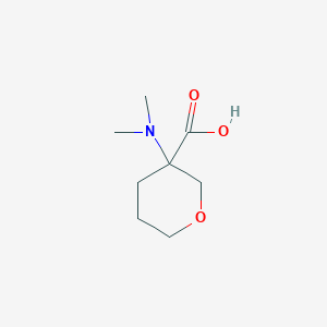 molecular formula C8H15NO3 B13505120 3-(Dimethylamino)tetrahydro-2h-pyran-3-carboxylic acid 