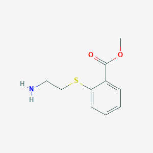 molecular formula C10H13NO2S B13505192 Methyl 2-[(2-aminoethyl)sulfanyl]benzoate CAS No. 104864-66-6