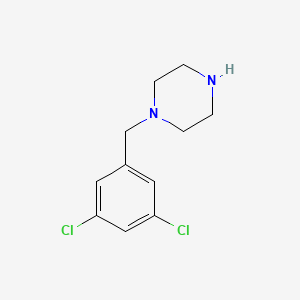 molecular formula C11H14Cl2N2 B13505289 1-[(3,5-Dichlorophenyl)methyl]piperazine 