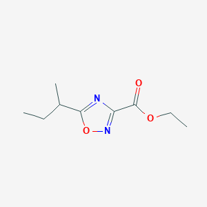 molecular formula C9H14N2O3 B13505429 Ethyl 5-(sec-butyl)-1,2,4-oxadiazole-3-carboxylate 