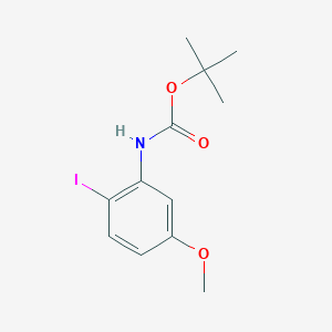 molecular formula C12H16INO3 B13505430 tert-butyl N-(2-iodo-5-methoxyphenyl)carbamate 