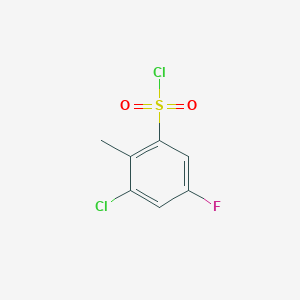 molecular formula C7H5Cl2FO2S B1350549 3-Chloro-5-fluoro-2-methylbenzene-1-sulfonyl chloride CAS No. 306937-30-4