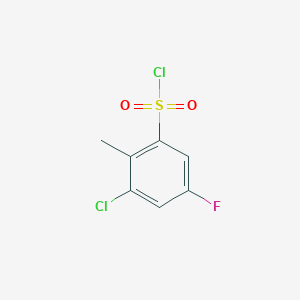 molecular formula C7H5Cl2FO2S B1350549 3-氯-5-氟-2-甲基苯磺酰氯 CAS No. 306937-30-4
