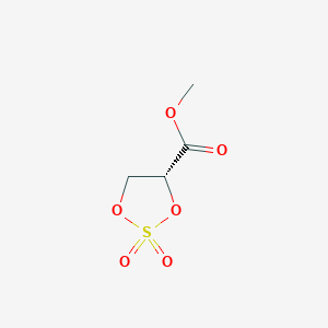molecular formula C4H6O6S B13505520 methyl(4R)-2,2-dioxo-1,3,2lambda6-dioxathiolane-4-carboxylate 