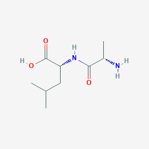 molecular formula C9H18N2O3 B13505562 D-Leucine, L-alanyl- CAS No. 67392-70-5