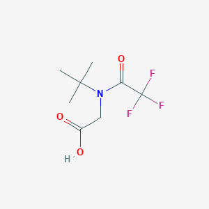 molecular formula C8H12F3NO3 B13505566 n-(Tert-butyl)-n-(2,2,2-trifluoroacetyl)glycine 