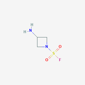 molecular formula C3H7FN2O2S B13505597 3-Aminoazetidine-1-sulfonyl fluoride 
