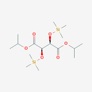 molecular formula C16H34O6Si2 B135056 (+)-Diisopropyl-O,O'-bis(trimethylsilyl)-L-tartrate CAS No. 130678-42-1