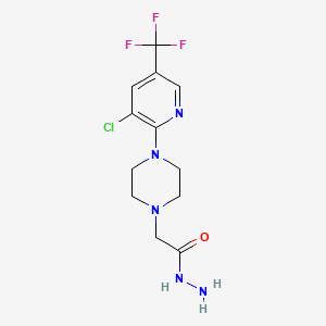 2-{4-[3-Chloro-5-(trifluoromethyl)pyridin-2-yl]piperazin-1-yl}acetohydrazide