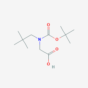 molecular formula C12H23NO4 B13505695 n-(Tert-butoxycarbonyl)-N-neopentylglycine 