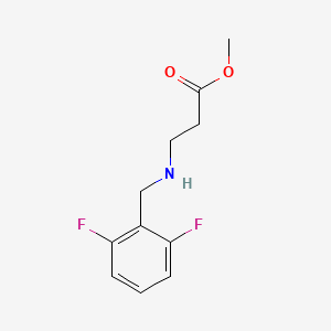 molecular formula C11H13F2NO2 B13505706 Methyl 3-((2,6-difluorobenzyl)amino)propanoate 