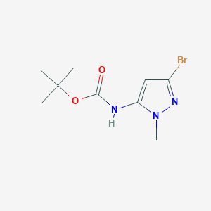molecular formula C9H14BrN3O2 B13505716 Tert-butyl (3-bromo-1-methyl-1H-pyrazol-5-YL)carbamate 