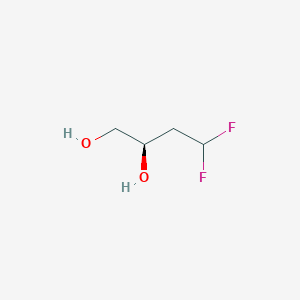 molecular formula C4H8F2O2 B13505733 (2R)-4,4-difluorobutane-1,2-diol 