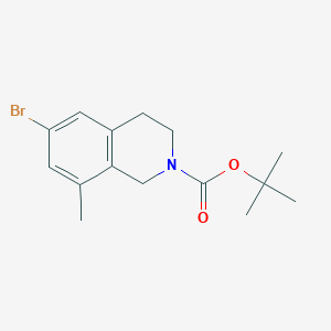 molecular formula C15H20BrNO2 B13505747 tert-Butyl 6-bromo-8-methyl-3,4-dihydroisoquinoline-2(1H)-carboxylate 