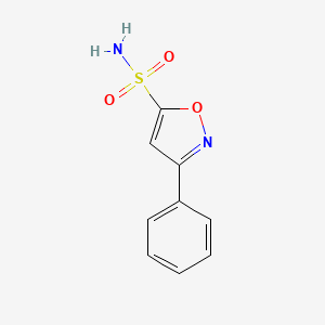 molecular formula C9H8N2O3S B13505751 3-Phenyl-1,2-oxazole-5-sulfonamide 