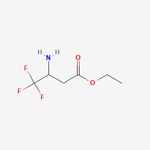 molecular formula C6H10F3NO2 B1350576 Ethyl 3-amino-4,4,4-trifluorobutyrate CAS No. 170804-18-9