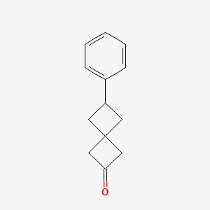 molecular formula C13H14O B13505763 6-Phenylspiro[3.3]heptan-2-one 