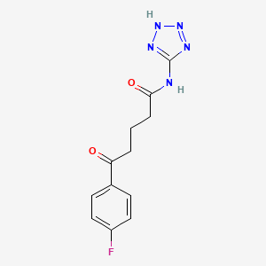molecular formula C12H12FN5O2 B13505799 5-(4-fluorophenyl)-5-oxo-N-(1H-1,2,3,4-tetrazol-5-yl)pentanamide 
