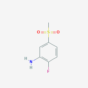 molecular formula C7H8FNO2S B1350584 2-Fluoro-5-(methylsulfonyl)aniline CAS No. 387358-51-2