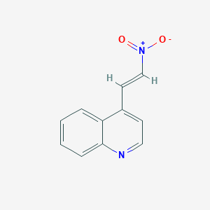 molecular formula C11H8N2O2 B13505861 4-(2-Nitroethenyl)quinoline CAS No. 1080-97-3