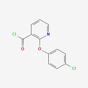 2-(4-Chlorophenoxy)pyridine-3-carbonyl chloride