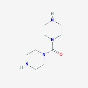 molecular formula C9H18N4O B13505904 Di(1-piperazinyl)methanone 