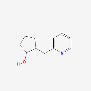 molecular formula C11H15NO B13505914 2-(Pyridin-2-ylmethyl)cyclopentan-1-ol 