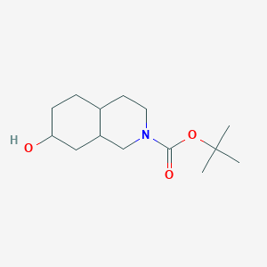 molecular formula C14H25NO3 B13506069 tert-Butyl 7-hydroxyoctahydroisoquinoline-2(1H)-carboxylate 