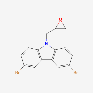 molecular formula C15H11Br2NO B1350610 3,6-dibromo-9-(oxiran-2-ylmethyl)-9H-carbazole CAS No. 85446-05-5