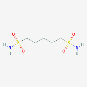 molecular formula C5H14N2O4S2 B13506116 Pentane-1,5-disulfonamide 