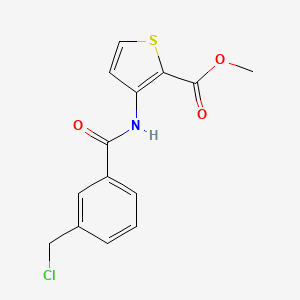 molecular formula C14H12ClNO3S B1350616 Methyl 3-([3-(Chloromethyl)Benzoyl]Amino)Thiophene-2-Carboxylate CAS No. 306935-11-5