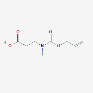 molecular formula C8H13NO4 B13506204 N-methyl-N-[(2-propen-1-yloxy)carbonyl]-beta-alanine 