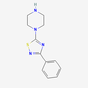 molecular formula C12H14N4S B1350621 3-苯基-5-哌嗪-1,2,4-噻二唑 CAS No. 306935-14-8