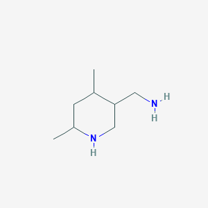 molecular formula C8H18N2 B13506239 (4,6-Dimethylpiperidin-3-yl)methanamine 